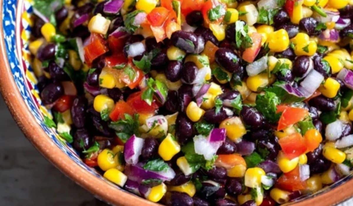 Healthy Corn and Black Bean Salad recipe
