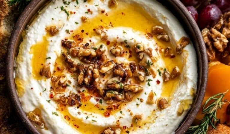 Ricotta Dip with Hot Honey appetizer