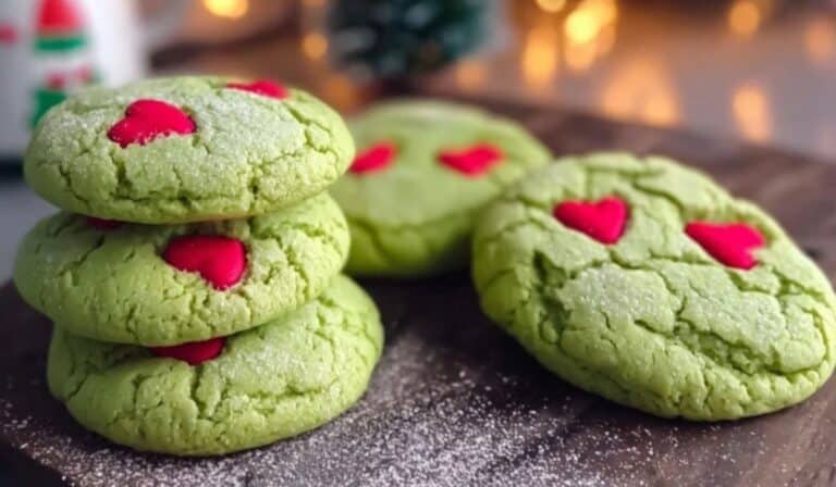 Grinch Cookies holiday dessert