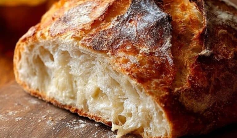 No-Knead Artisan Bread Recipe with Just 4 Ingredients