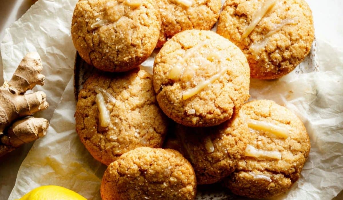 Lemon Ginger Cookies served fresh with lemon and ginger