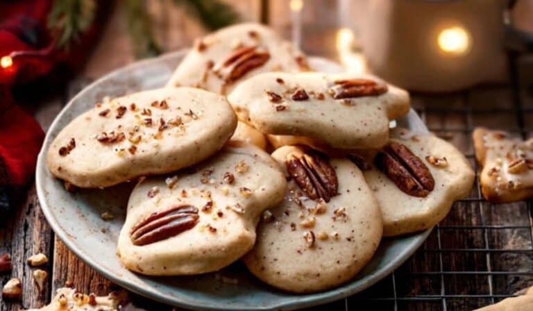 Pecan Sugar Cookies fresh from oven