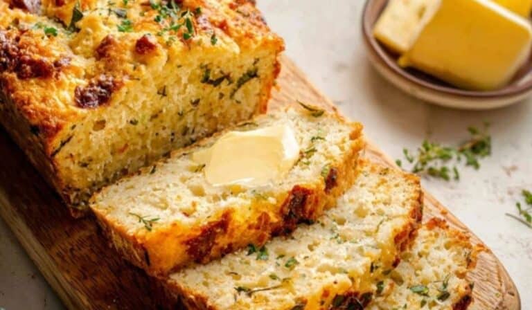 Savory Quick Bread fresh from oven