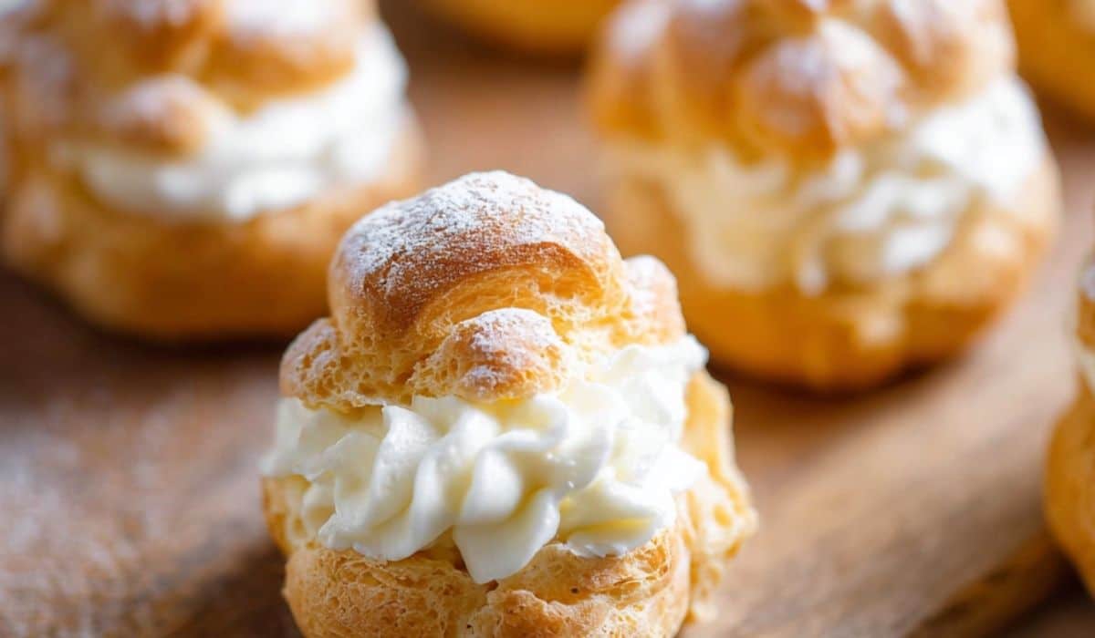 Cream Puffs With Homemade Choux Pastry