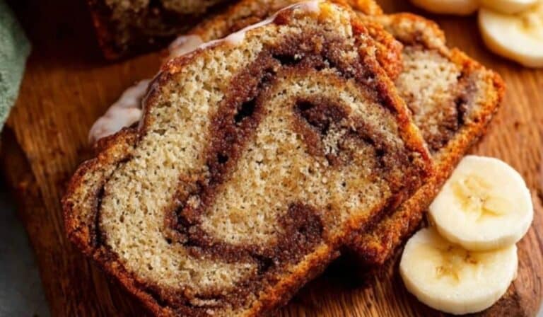 Cinnamon Swirl Banana Bread Loaf