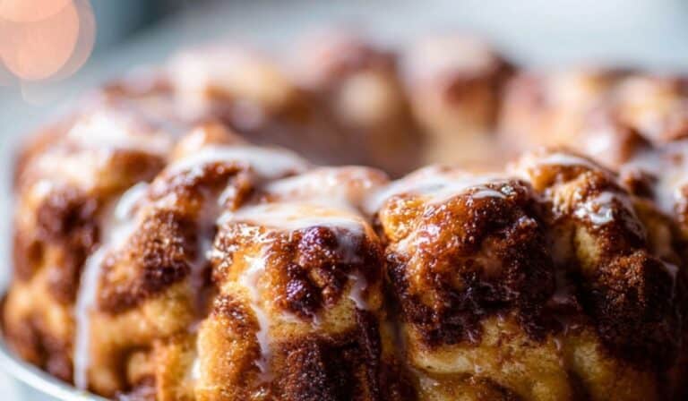 Homemade Monkey Bread warm and sticky from the oven