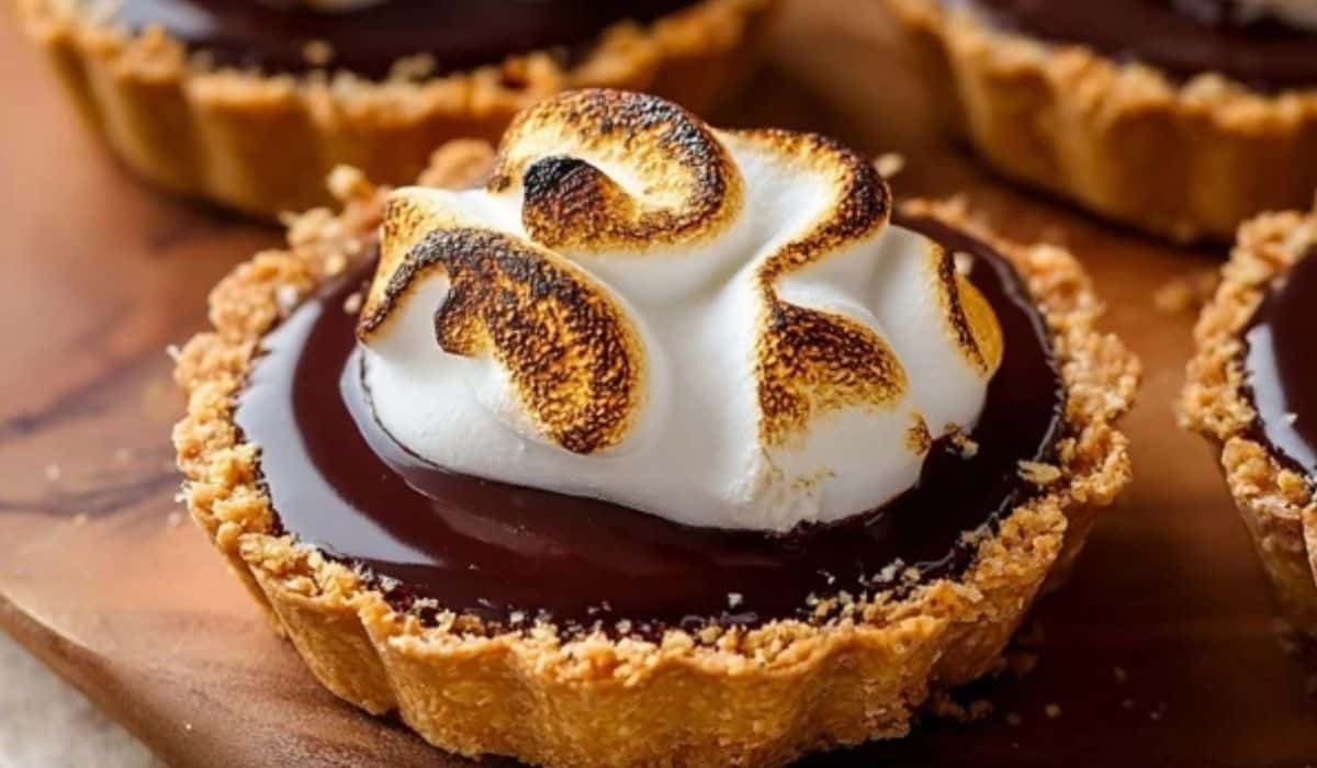 S’mores Tartlets beautifully arranged for serving